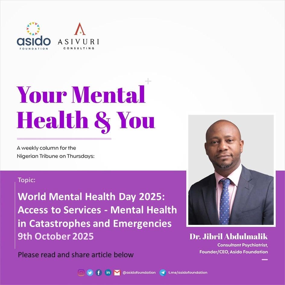 World Mental Health Day 2025: Access to Services – Mental Health in Catastrophes and Emergencies