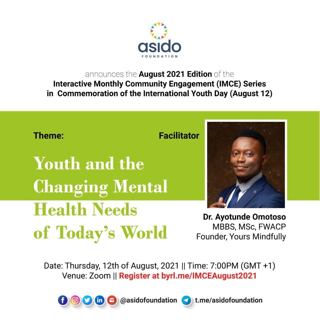 Youth and the Changing Mental Health Needs of Today's World